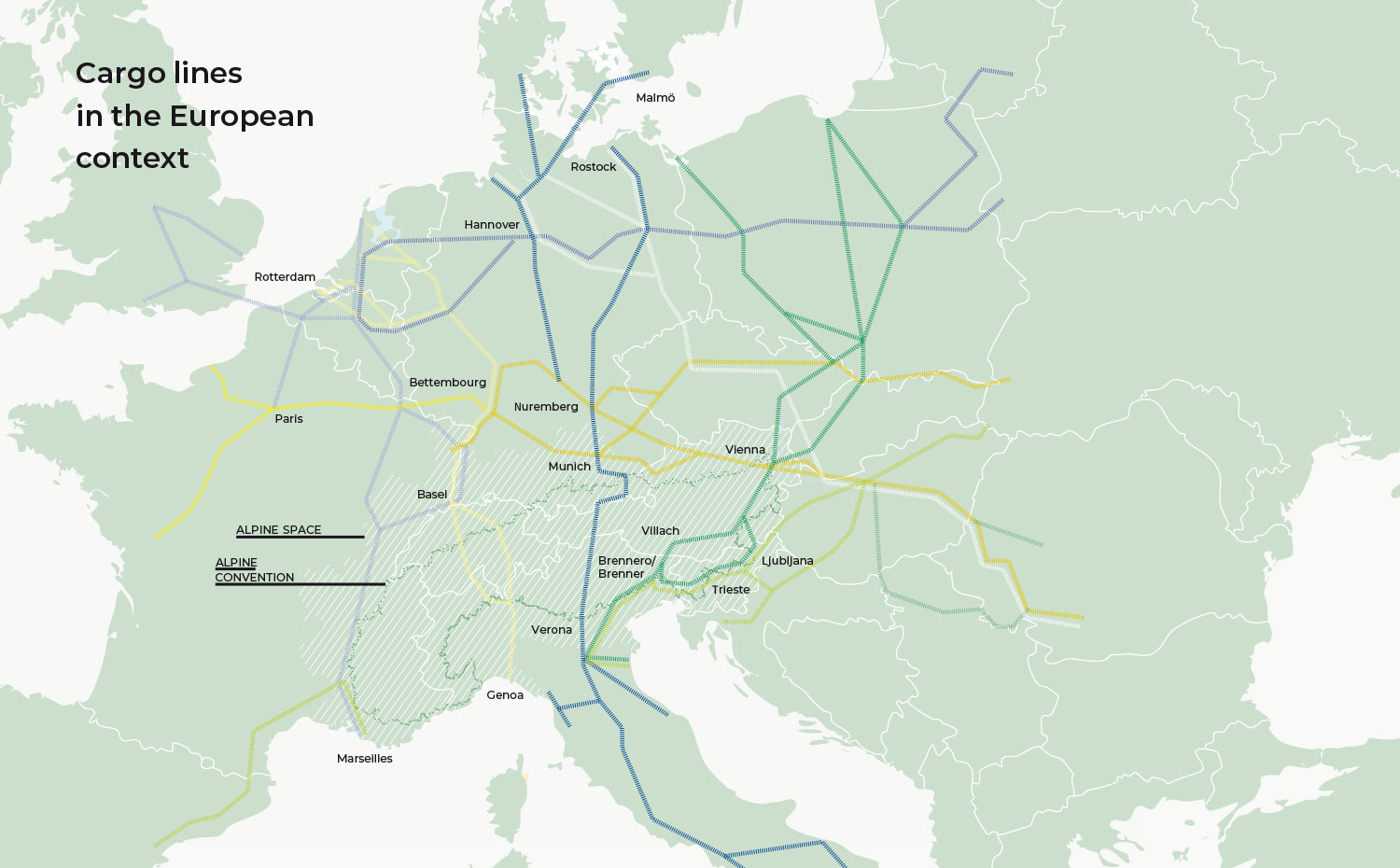 Cargo lines in the European context | AlpInno CT